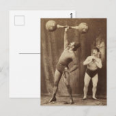 Carte Postale Homme fort et ami (Devant / Derrière)