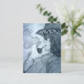 Carte Postale homme fumer pipe manga anime (Debout devant)