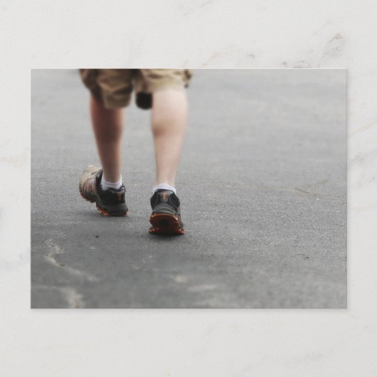 CARTE POSTALE HOMME MARCHANT (Devant)