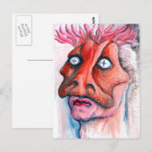 Carte Postale Homme masqué (Devant / Derrière)