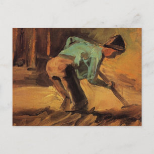 Carte Postale Homme penché avec bâton, bêche de Vincent van Gogh