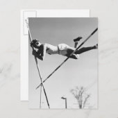Carte Postale Homme Pole Vaulter (Devant / Derrière)