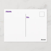 CARTE POSTALE " HOMME RETIRÉ À LA PLAGE " (Dos)