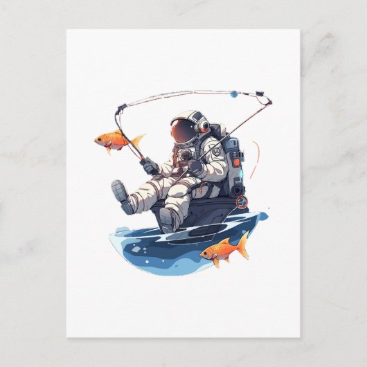 Carte Postale homme spatial (Devant)