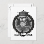 Carte postale Homme Steampunk (Devant / Derrière)