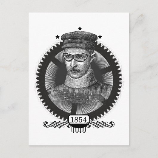 Carte postale Homme Steampunk (Devant)