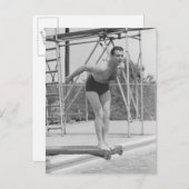 Carte Postale Homme sur Plongée (Devant / Derrière)