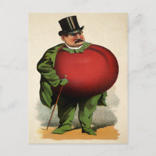 Carte Postale Homme tomate victorien