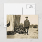 CARTE POSTALE HOMME UNIFORME N° 27 (Devant / Derrière)