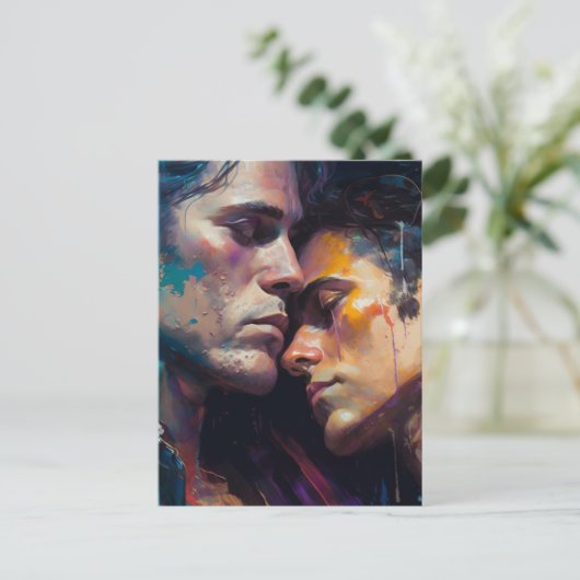 Carte postale Hommes amoureux (Debout devant)