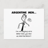 Carte Postale Hommes argentins (Devant)