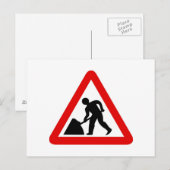 Carte Postale Hommes au travail (Devant / Derrière)