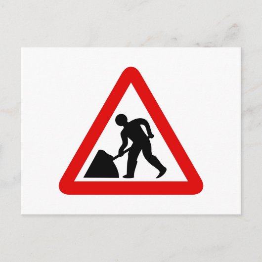 Carte Postale Hommes au travail (Devant)