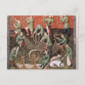 Carte Postale Hommes avec filets (Devant)