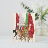 Carte Postale Hommes avec normes Suivant le Seigneur à (Debout devant)