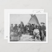 Carte Postale Hommes blancs (dont Buffalo Bill) et Lakota (Devant / Derrière)