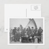 Carte Postale Hommes blancs (y compris Buffalo Bill) et Lakota 2 (Devant / Derrière)