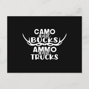 Carte Postale Hommes Drôle Chasse aux Cerfs Humour T Chemises po