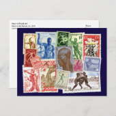 Carte Postale Hommes en design postal (Devant / Derrière)