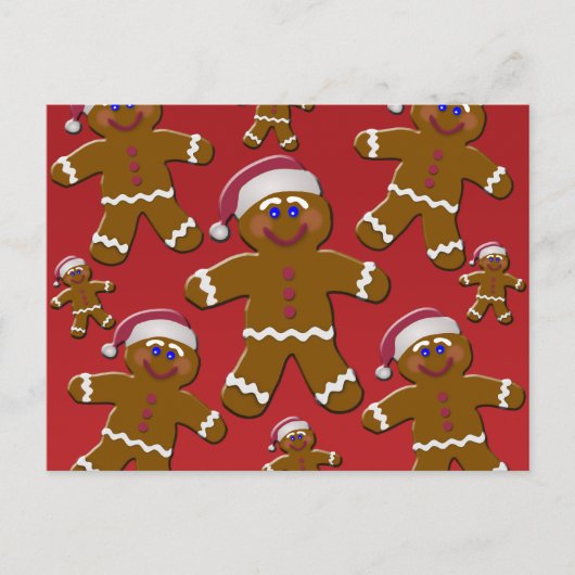 Carte Postale Hommes en pain d'épices (Devant)