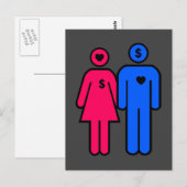 Carte Postale Hommes et femmes (Devant / Derrière)