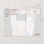 Carte Postale Hommes gays Mariage Merci (Dos)