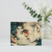 Carte Postale Hommes gays s'embrassent mutuellement la beauté de (Debout devant)