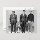 Carte Postale Hommes habillés : 1933 (Devant / Derrière)