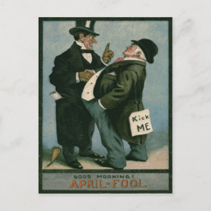 Carte Postale Hommes Messieurs Blague Farce Carotte