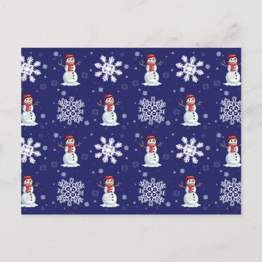 Carte Postale Hommes neigeux (Devant)