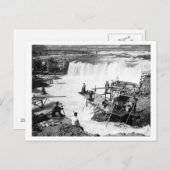 Carte Postale Hommes pêchant à Celilo Falls Photographie (Devant / Derrière)