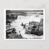 Carte Postale Hommes pêchant à Celilo Falls Photographie (Devant)