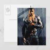 Carte Postale Hommes qui pleuvent (Devant / Derrière)