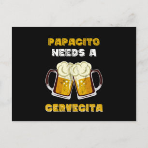 Carte Postale Hommes Spanglish Latino Cerveza Bière Papacito Fun