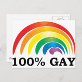 Carte Postale Homosexuel de 100% (Devant / Derrière)