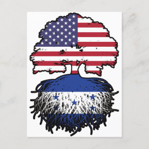 Carte Postale Honduras Amérique États-Unis drapeau des racines d