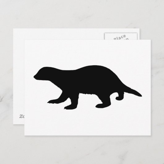 Carte Postale Honey Badger (Devant / Derrière)