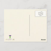 Carte Postale Honey Badger versets illustration de serpent (Dos)