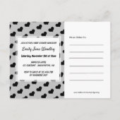 Carte Postale Honey Bee, Baby shower Invitation (Dos)