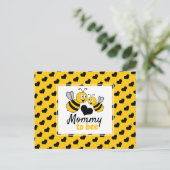 Carte Postale Honey Bee, Baby shower Invitation (Debout devant)