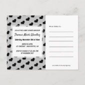 Carte Postale Honey Bee, Baby shower Invitation (Dos)
