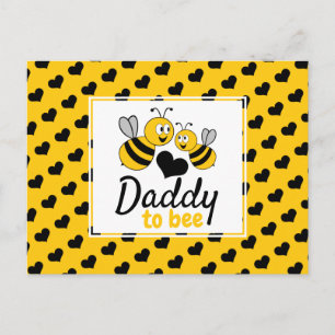 Carte Postale Honey Bee, Baby shower Invitation