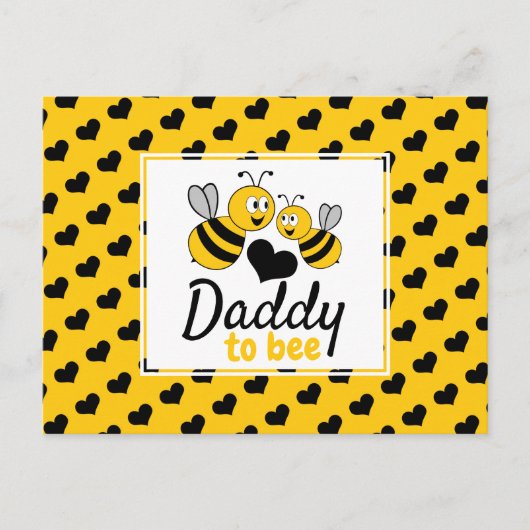 Carte Postale Honey Bee, Baby shower Invitation (Devant)