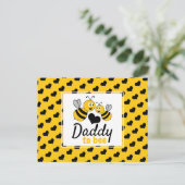 Carte Postale Honey Bee, Baby shower Invitation (Debout devant)