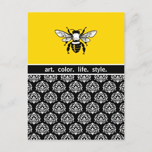 Carte Postale Honey Bee Custom (Devant)