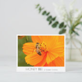 Carte Postale Honey Bee & Golden Cosmos (Debout devant)