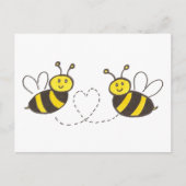 Carte Postale Honey Bees with Heart (Devant)