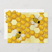 Carte Postale Honey Comb 3D Whimsey (Devant / Derrière)
