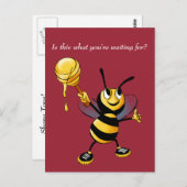 Carte postale Honeybee Rosh HaShana (Devant / Derrière)
