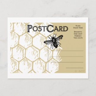 Carte postale Honeypeb Bee